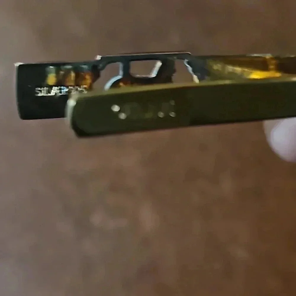 Celine Black, Silver and Gold Tone Tie Clip - Sterling Silver